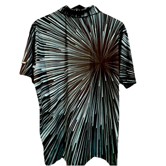 Shank It Golf Men’s Size XL May The Course Be with You Star Galaxy Blue Shirt - Picture 7 of 9